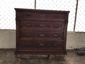 Comò / cassettiera con granito da restaurare