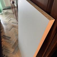 TOP CUCINA bianco spessore 38mm 125x60