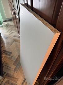 TOP CUCINA bianco spessore 38mm 125x60