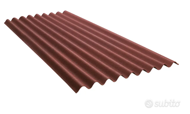 Set 6 pezzi 20 € Onduline  200x85 cm rosso