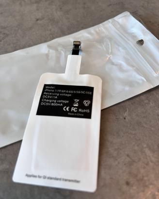 Adattatore ricarica wireless Qi per iPhone