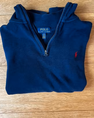 Maglione Polo Ralph Lauren Mezza zip Blu scuro