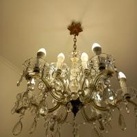 lampadario vintage restaurato di murano 