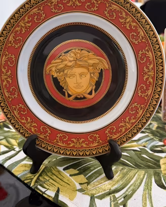 Piatto Versace medusa red 18 cm