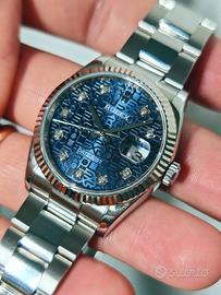 Rolex DJ 36mm 126234 computer blu brilli 2020 full
