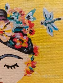 quadro moderno dipinto a mano Frida Kahlo