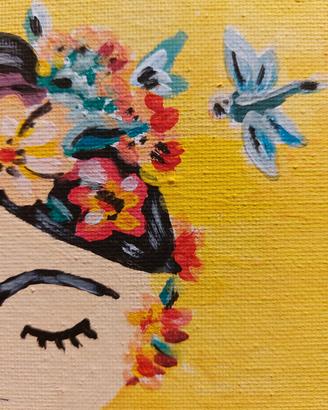 quadro moderno dipinto a mano Frida Kahlo