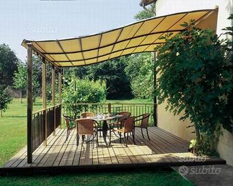 Pergola in legno e ferro
