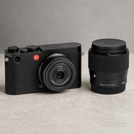 Leica CL +  Elmarit-TL 18mm f2.8 + Sigma 56mm F1.4