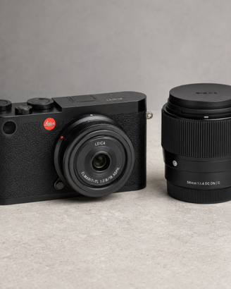 Leica CL +  Elmarit-TL 18mm f2.8 + Sigma 56mm F1.4