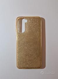 Cover Samsung S21 Plus Oro brillantinata