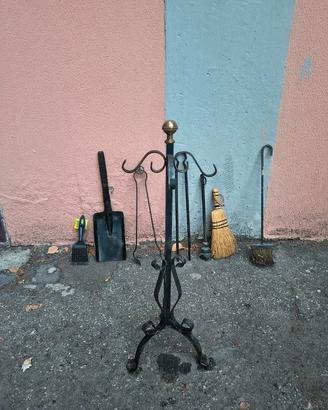 Set completo camino ferro battuto