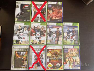 Giochi Xbox 360 (FIFA, gears of war, grease...)