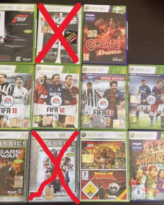 Giochi Xbox 360 (FIFA, gears of war, grease...)