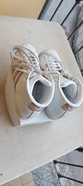 Scarpe Adidas  pro Model Bianche e bronzo N. 40