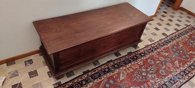 Cassapanca d'epoca in legno