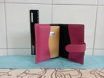 Agenda piccola donna fucsia pelle