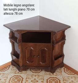 Mobile angolare in legno