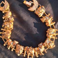 Bracciale vintage ciondolo bulldog 