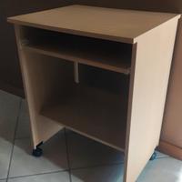 carrellino scrivania porta pc