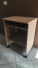 carrellino scrivania porta pc