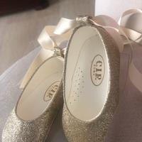 Scarpe Cir  colore oro platino 18 mesi