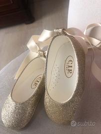 Scarpe Cir  colore oro platino 18 mesi