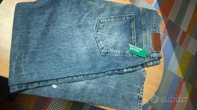 Jeans uomo nuovi Benetton tg 35