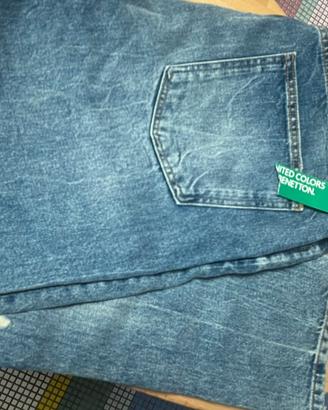 Jeans uomo nuovi Benetton tg 35