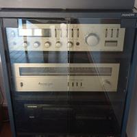 Impianto Stereo Vintage Aurex con Casse e Mobile