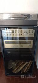 Impianto Stereo Vintage Aurex con Casse e Mobile
