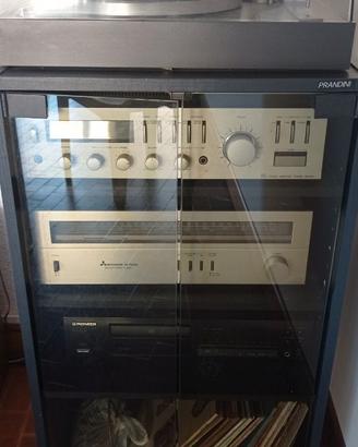Impianto Stereo Vintage Aurex con Casse e Mobile