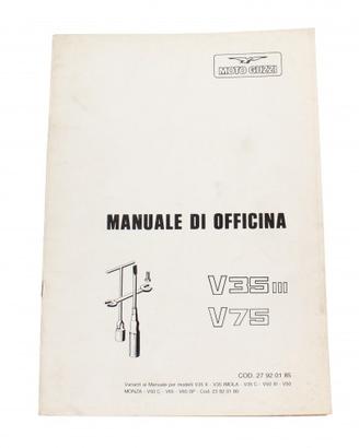 Variante manuale officina Moto Guzzi V35 III e V75