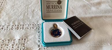 ciondolo dorato murrina