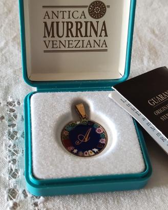 ciondolo dorato murrina
