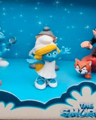 Set di 7 personaggi dei Puffi dal film "Puffi"