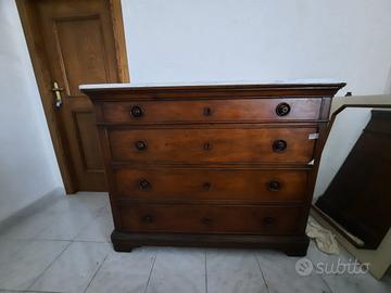 Comò con pietra in marmo