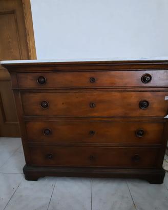 Comò con pietra in marmo