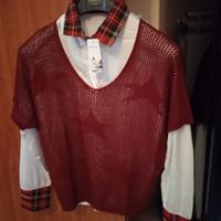 Completo camicia donna+maglia 