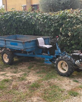 motocoltivatore 16cv, rimorchio ribaltabile 4x4