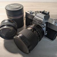 Minolta SRT 303 clc + 50mm f/1.7 + Tokina 28-85mm