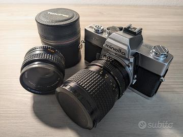 Minolta SRT 303 clc + 50mm f/1.7 + Tokina 28-85mm