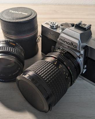 Minolta SRT 303 clc + 50mm f/1.7 + Tokina 28-85mm