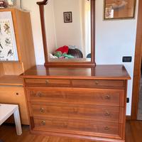 Specchio como’ comodino cassettiera