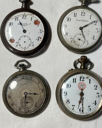 Lotto 4 Orologi da Tasca Antichi