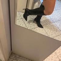 Stivali neri similpelle