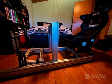 Struttura in profilati per simulatore di guida