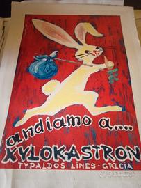 Manifesto poster pubblicitario Kylokastron Typaldo