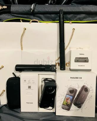 Insta360 x4 con accessori
