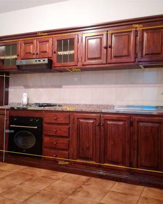CUCINA IN LEGNO MASSICCIO